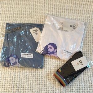 Bundle of 3- 2 shirts and 1 pair of socks NWT